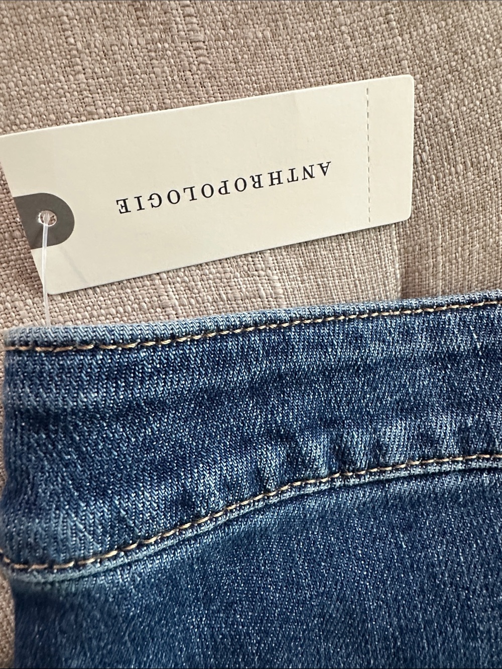 Pilcro Wide-Leg High-Rise Dark Blue Jeans - Picture 15 of 16